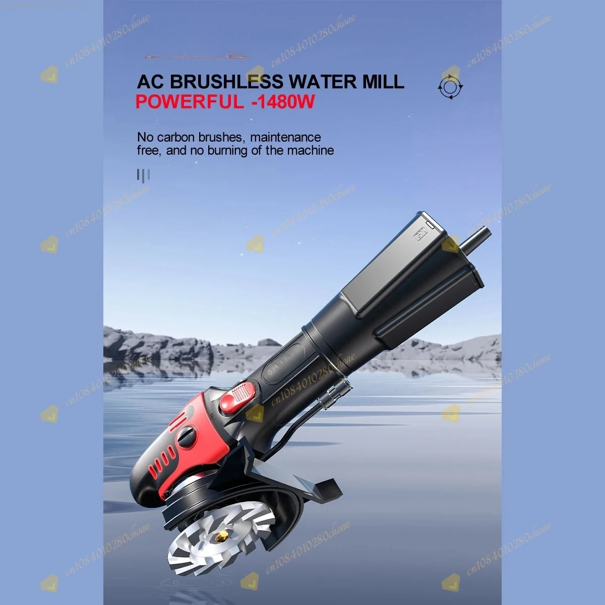 1480W brushless motor granite marble wet polishing water polishing machine