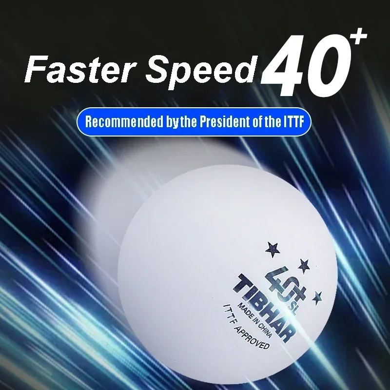 TIBHAR 3-Star Seamless 40+ Table Tennis Balls ITTF Approved Professional For Training Competitions table tennis balls