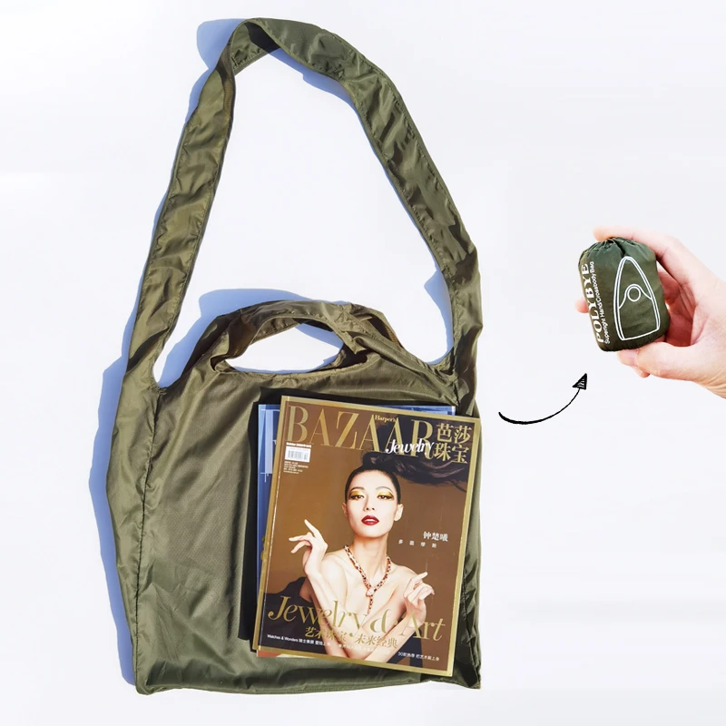 POLYBYE Eco-Friendly Foldable Nylon Tote Bag – Reusable, Portable, and Versatile