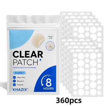 360pcs full-coverage round acne patches, ultra-thin invisible design to hide blemishes and acne marks perfectly. 1
