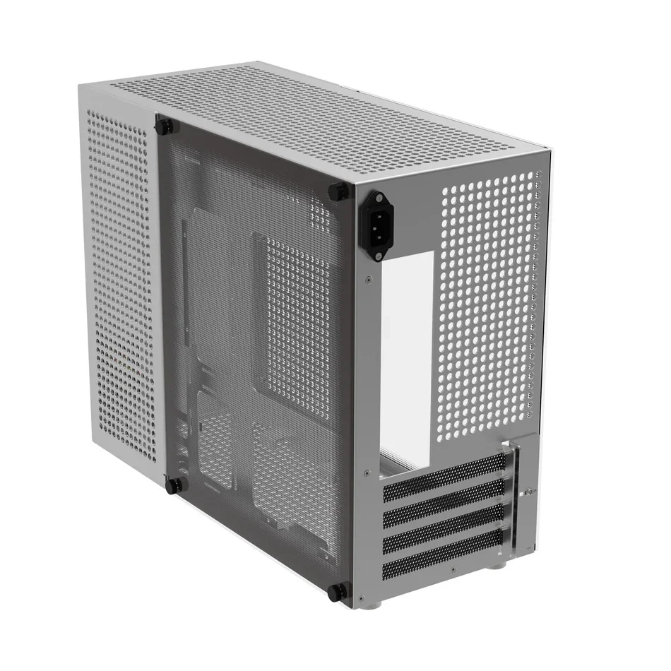 ZZAW C4 Aluminum MATX Computer Case Desktop PC Tower ATX&SFX
