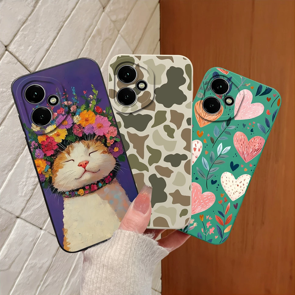 Fresh Watermelon Print Soft Liquid Silicone Anti-Slip Full Protection Phone Case