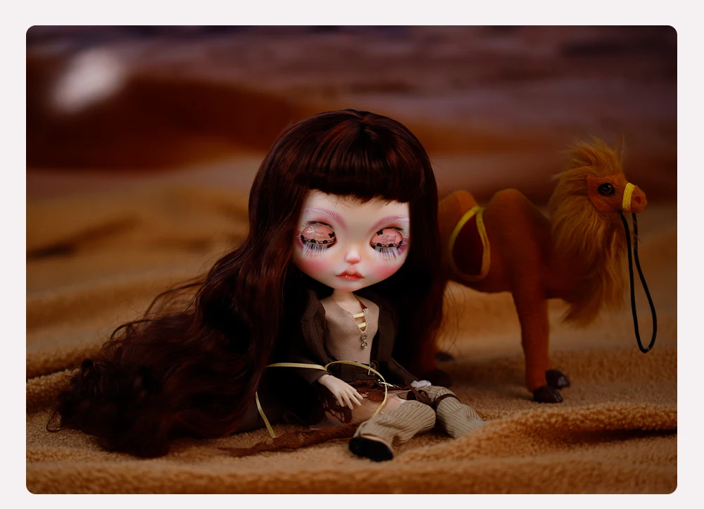 Esther - Premium Custom Neo Blythe Doll with Ginger Hair, White Skin & Matte Cute Face 13