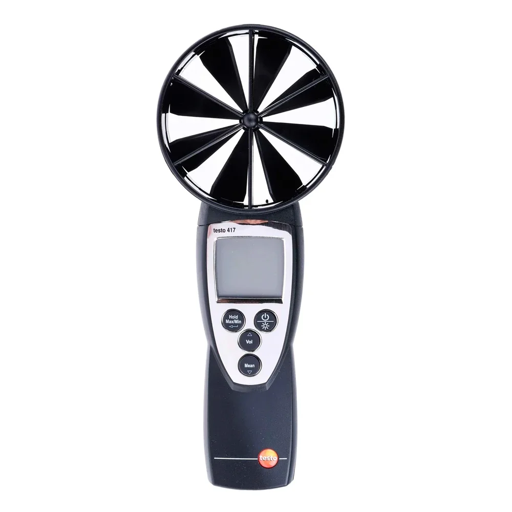 Testo417 Air Flow Meter Vane Anemometer  Wind Speed Tester 0560 4170 Measuring Range +0.3 to +20 m/s