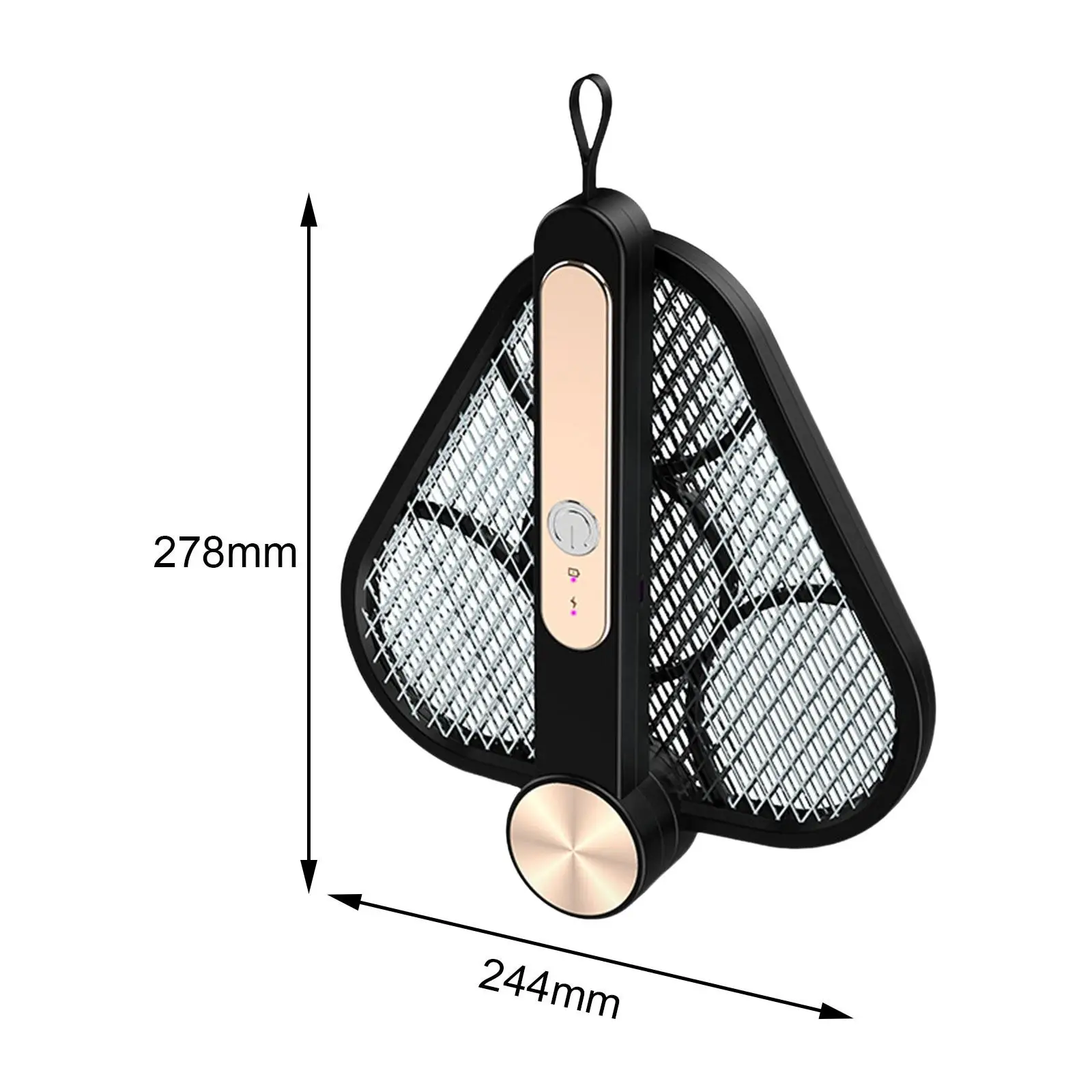 Foldable Mosquito Zapper Racket Bug Killer Lamp USB Rechargeable Bug Killer Racket Swatter for Bedroom patio Office