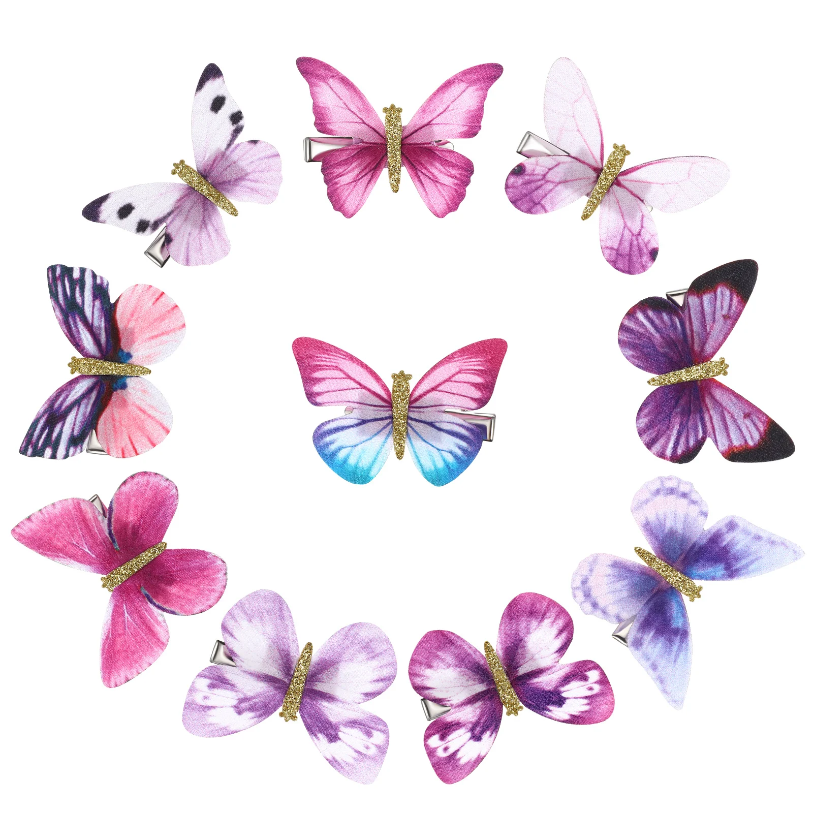 

Three-Dimensional Decorative All-Match Butterflies Hairpins Hair Accessories Butterflies Hair Clips For Ladies Women Girls