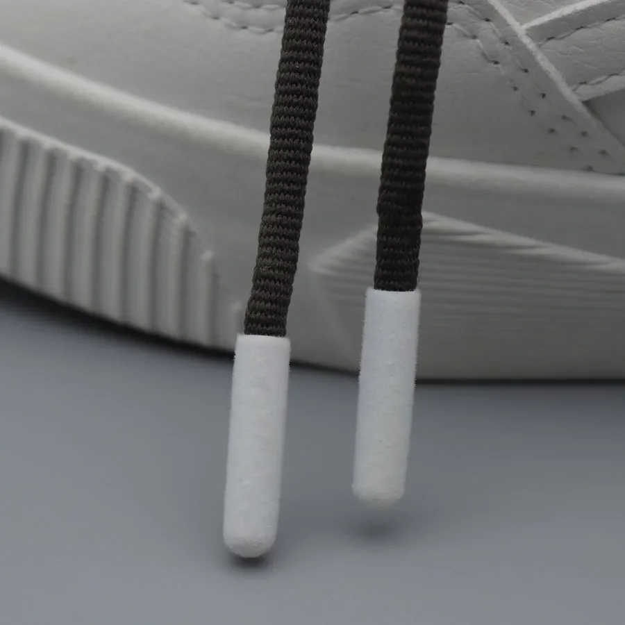 4pcs/Set Dull Alloy Tips Luxury White Fur Aglets for Hoodies Laces White Queen Shoes Shoelaces Force Bootlaces DIY Sneaker Kits