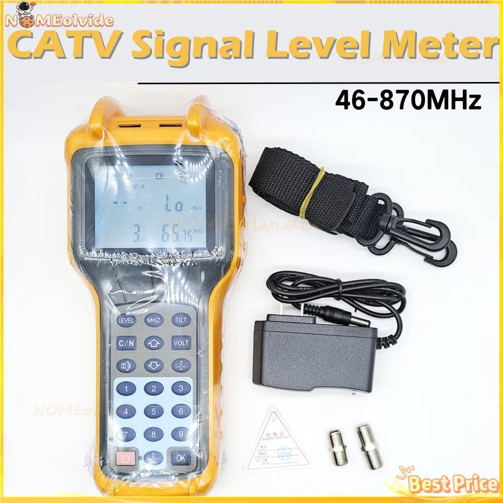 17S5200 CATV Signal Level Meter 46 870MHz Cable TV Tester RYS110