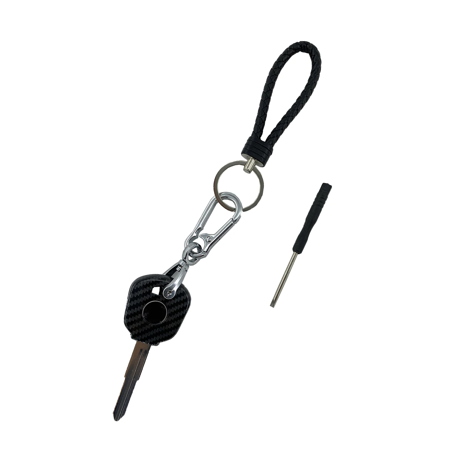 

Carbon Fiber Keychain Key Ring Uncut Blank Blade Key Embryo For Honda CBR1000RR CBR600RR CB900 CBR600 CBR954 F4I F4