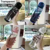 Sports Transparent Water Bottle 780ml Portable Gym Travel Clear Leakproof Drinking Bottle Frosted Bottle 4