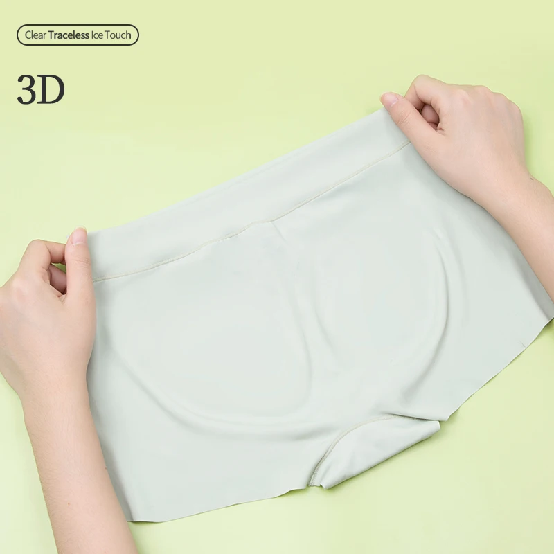 Seamless Women Safety Short Pants Nylon Panties Mid Waist Girls Panty Emptied Boyshorts Boxers Ice Silk Cool Female Underwear safety shorts seamless panties safety pants
