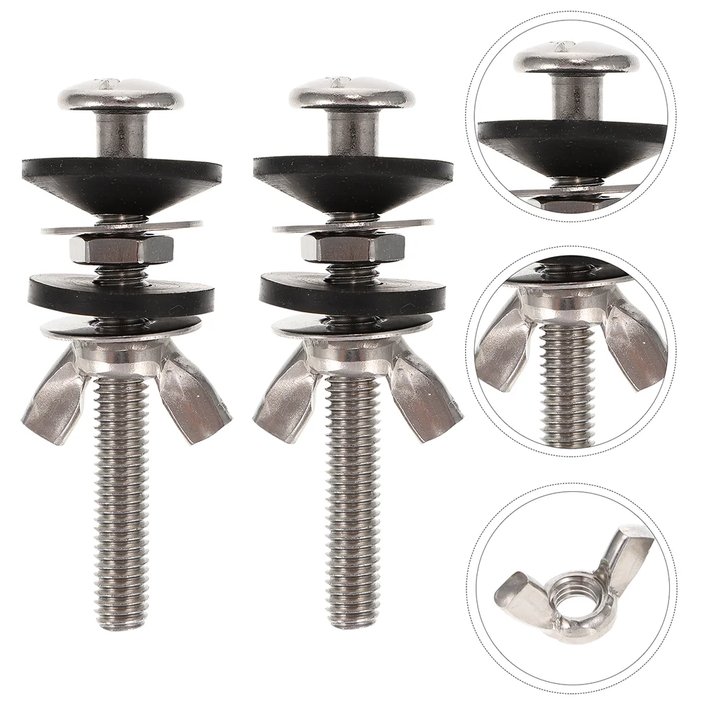 Toilet Bolts Fixing Replacement Closestool Mount Screws Parts Universal Hinge Kit Duty Heavy Hinges Nuts Fixed Lid Screw Cover