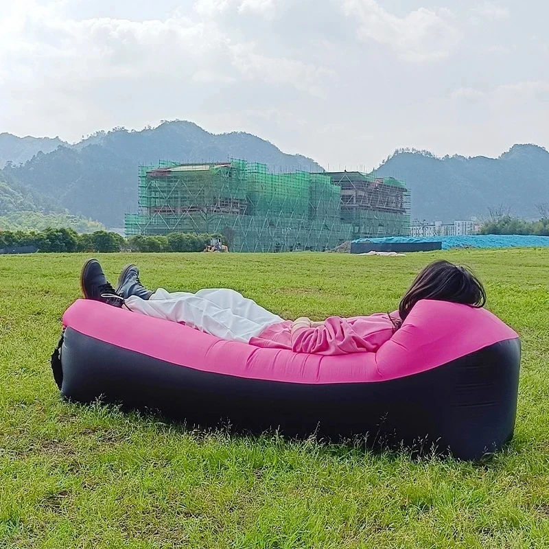 Premium Outdoor Inflatable Air Sofa Bed - Lazy Bag Beach Lounger, 240x70cm