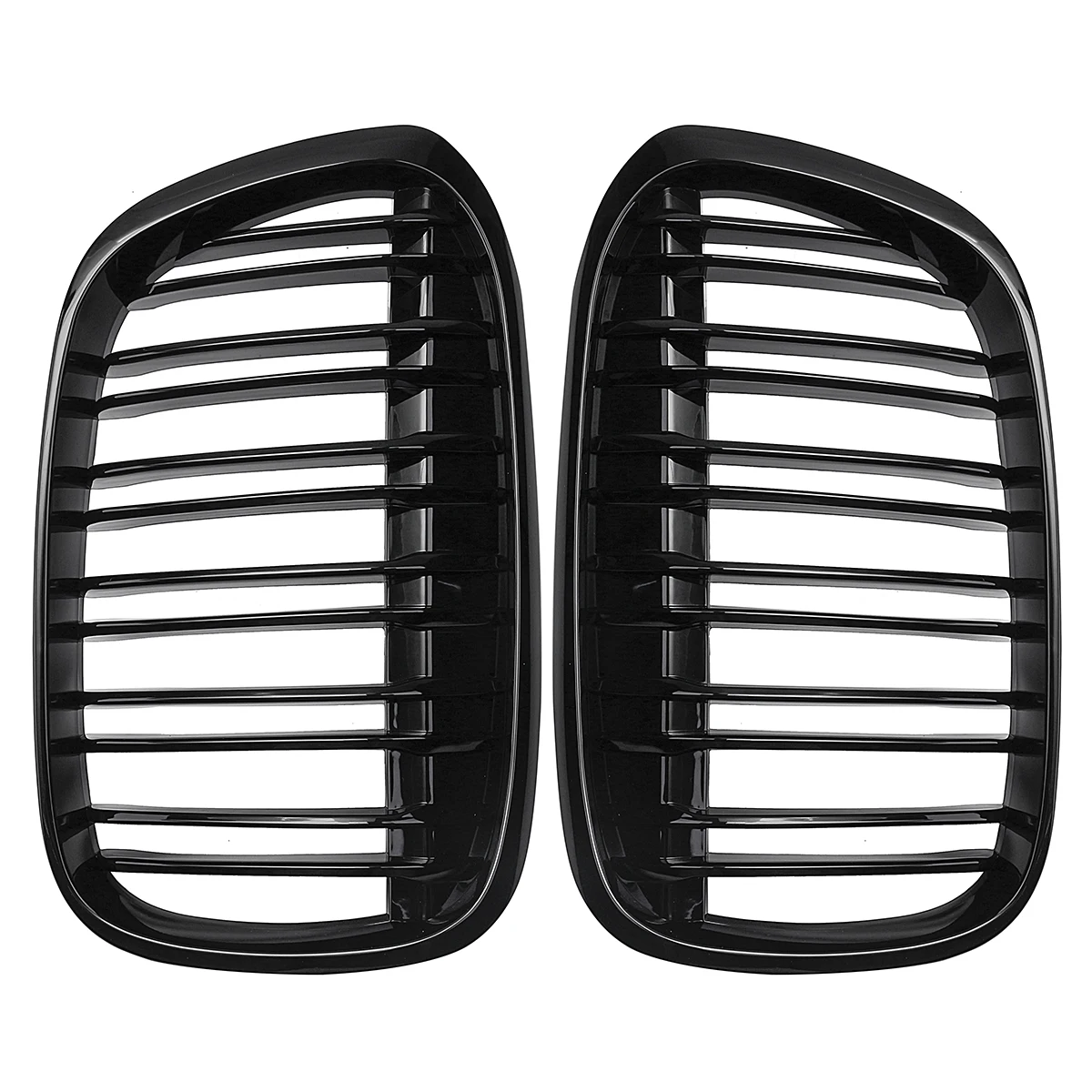 Gloss Black Double Slat Kidney Grille For 2019-2022 BMW X1 F48 F49 LCI – AFR