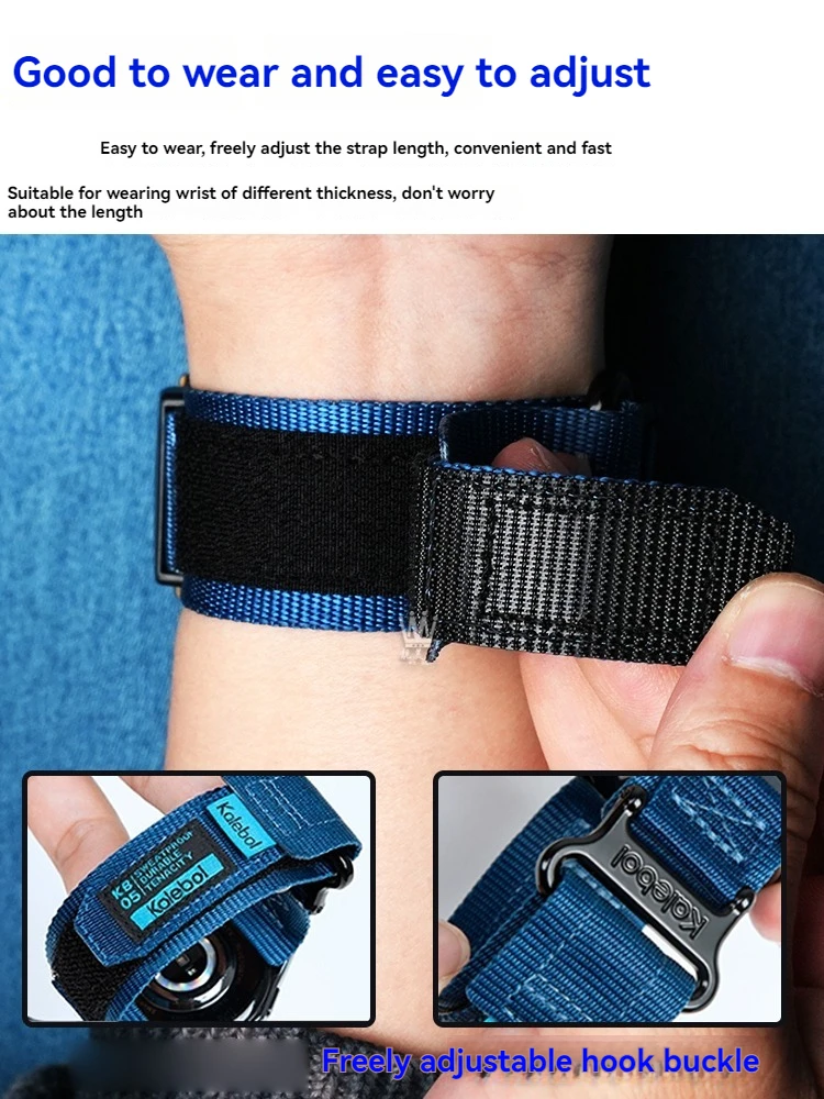 Nylon Canvas Outdoor Sports Watch Strap