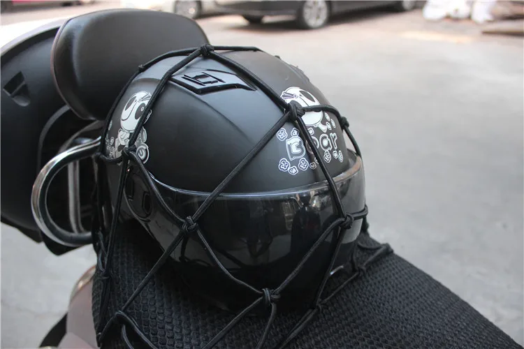 Motorcycle Cargo Net 30*30cm / 40*40cm Heavy-Duty Elastic Motorcycle Luggage Net Helmet Holder Tank Mesh Adjustable Hooks