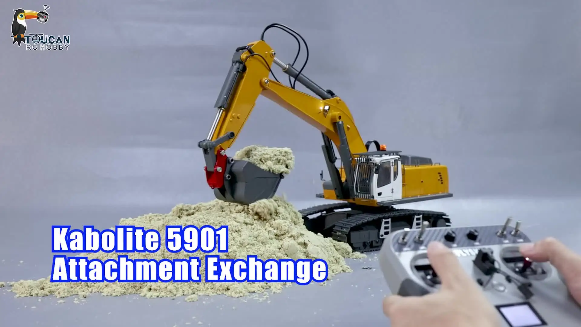 KABOLITE 1/18 5901 100S RC Excavator Remoted Digger Truck With