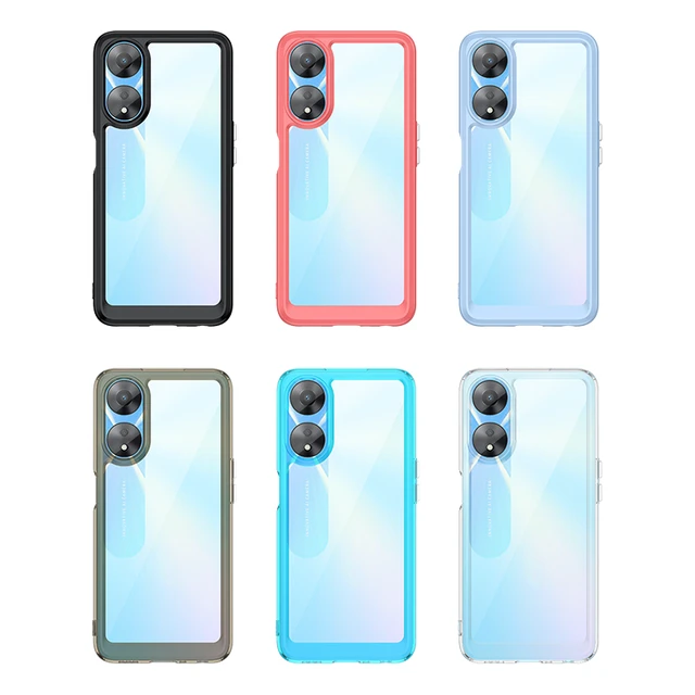 Funda de silicona blanda pintada A prueba de golpes para Oppo A58 A78 5G,  carcasa trasera