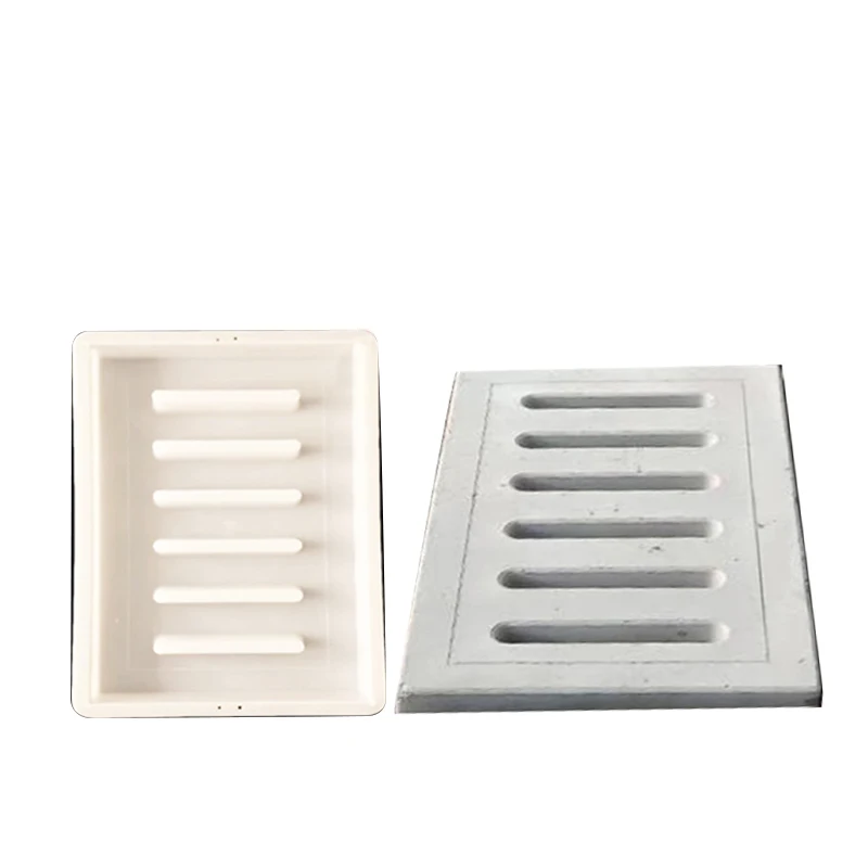 Cement Ditch Cover Plate Plastic Mold 60X40Cm Prefabricated Sewer Drainage Ditch Floor Drain Channel Template Cement Plastic