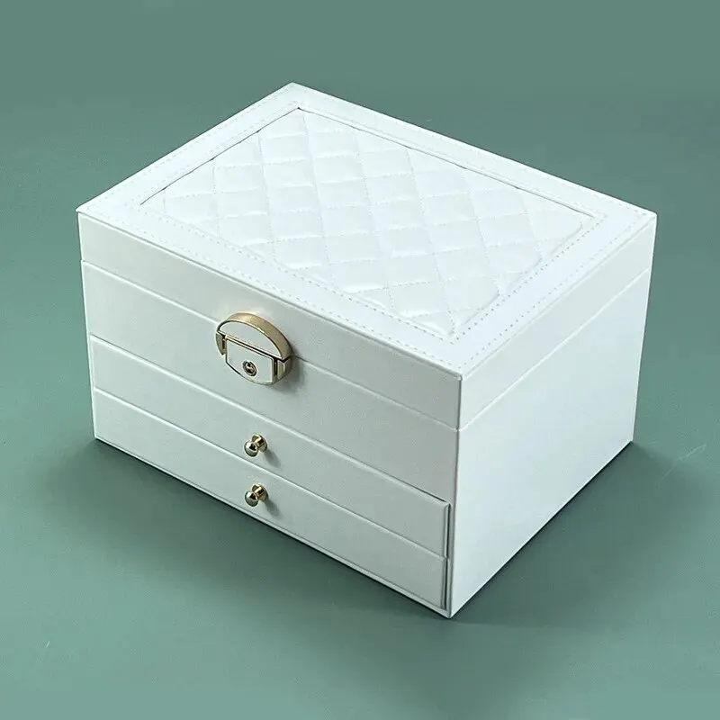 High-End Multi-Layer Drawer Jewelry Box with Large Capacity 3