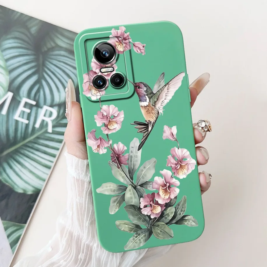 Floral Shockproof Silicone Matte Phone Case – Stylish & Protective TPU Cover