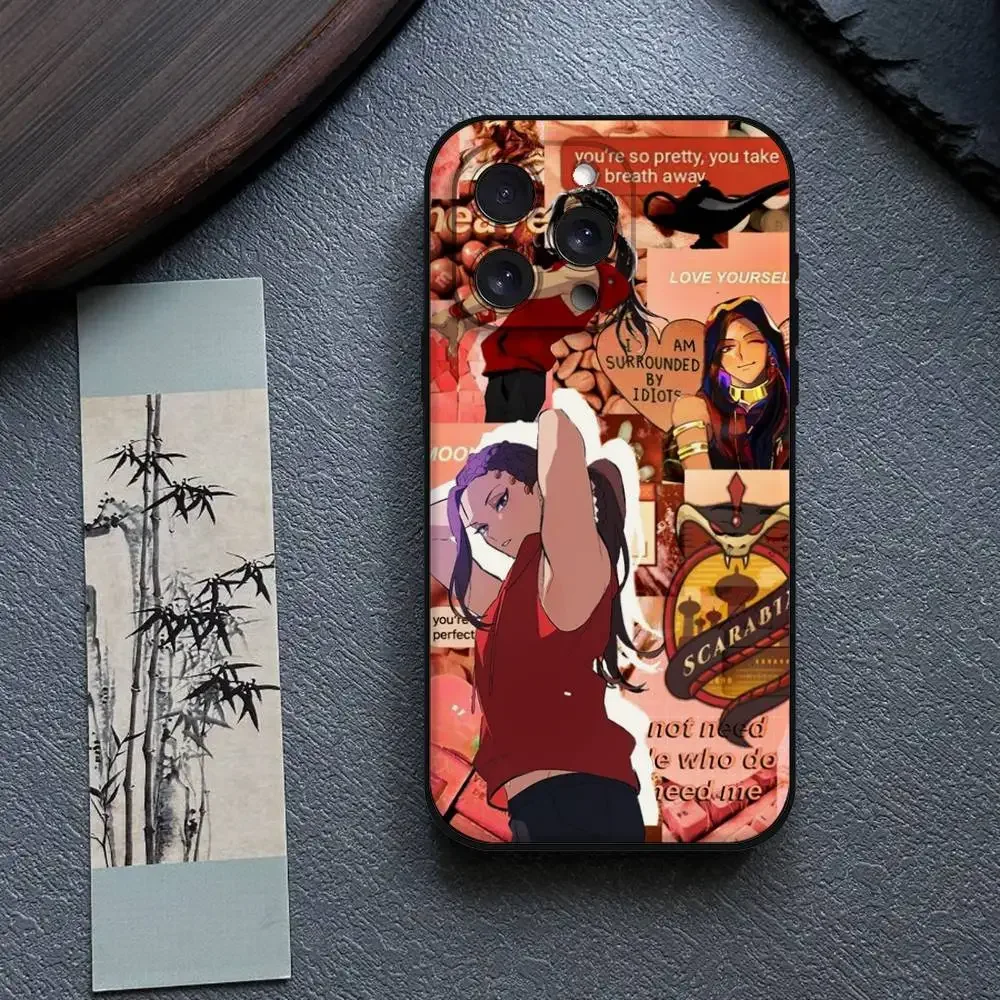 Twisted Wonderland Ace Anime Black Silicone Soft Phone Case