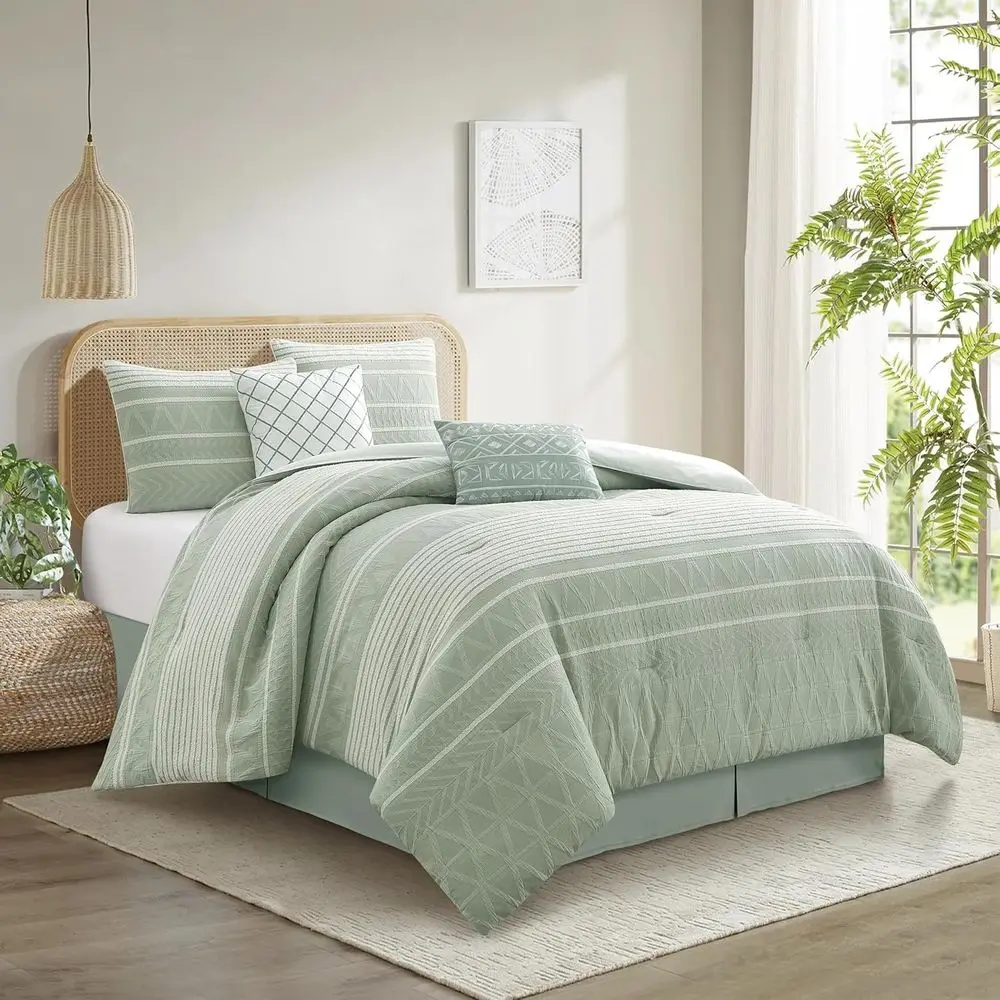 Geometric King Comforter Set image 1