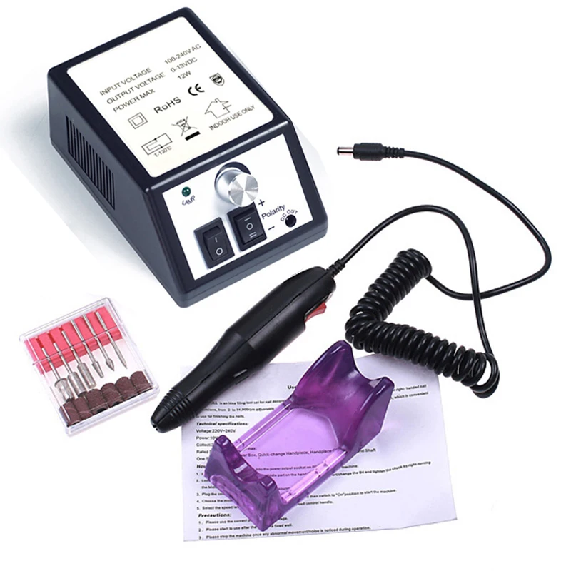 Professional Manicure Drill Machine Set Electric Nail Drill Polisher Grinder