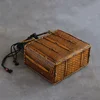 Japanese Bamboo Weaving String Bag Making Old Storage Bags Tea Set Storage Suitcase Case Convenient Handle Organizer Bag 4
