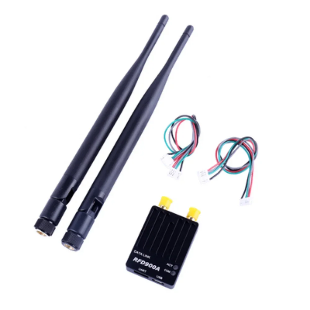 Boîte contenant le module radio télémétrie RFD900A 915MHz 40KM et accessoires.