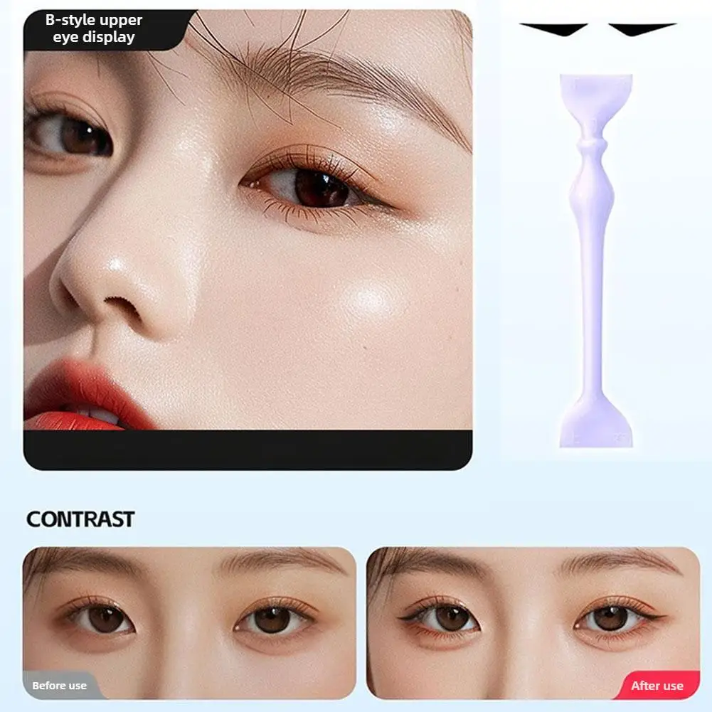 Love Flowers Eyeliner Stamp Pen Colorful Pink Blue Liquid Eyeliner Double-ended Seal Eye Liner Pencil Fast Drying Makeup set
