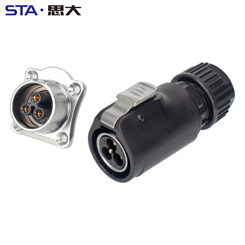 IP67 IP68 Waterproof Plastic PBT PA6 Industrial Equipment LED Screen Male Female Plug Socket Circular Wire Connector LP20