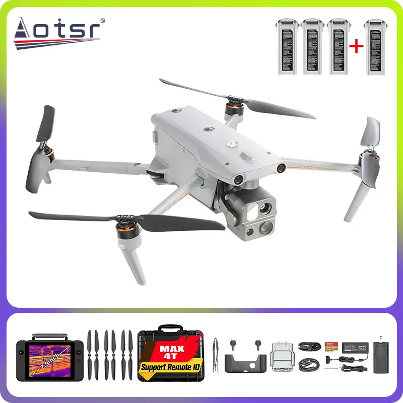 2024 Новый Autel дистанционное управление Робототехника Evo Max 4t 8k Дрон 160x Zomm камера Smart RC V3 8070 мАч 4x батареи