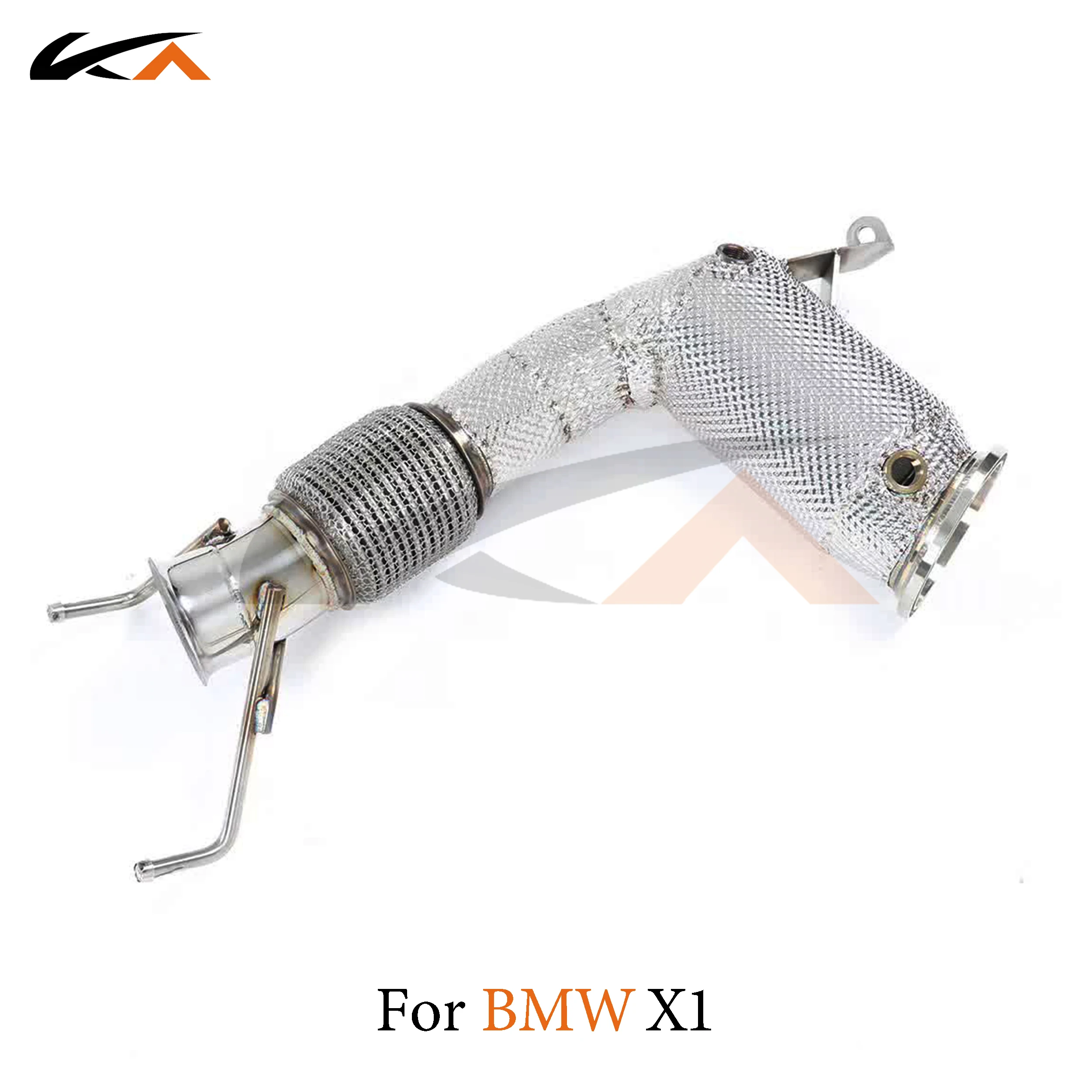 KA 튜닝 다운파이프 배기 스테인리스 스틸 헤더, BMW X1 B48 1.5T 2.0T 퍼포먼스, 자동차 부품, 열 차폐 촉매 작용