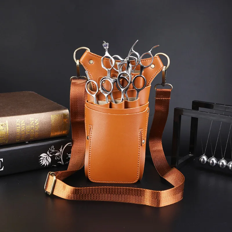 Professional Hairdresser Scissors Waist Bag Shoulder Bag Hairdressing Beauty Pet Groomer Scissors Direct Supply
