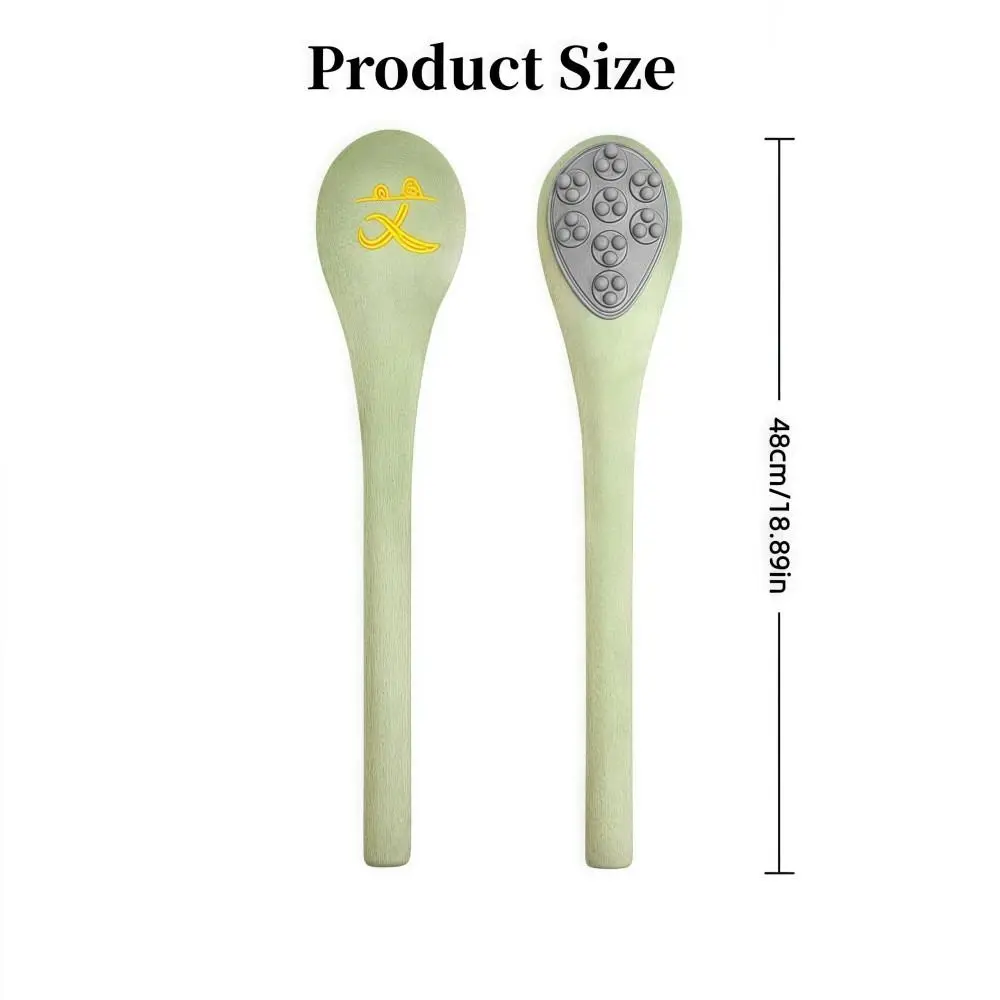 Handmade Meridian Massage Hammer Acupoint Tapping Pain Relief Meridian Tapping Stick 48CM with Massage Head