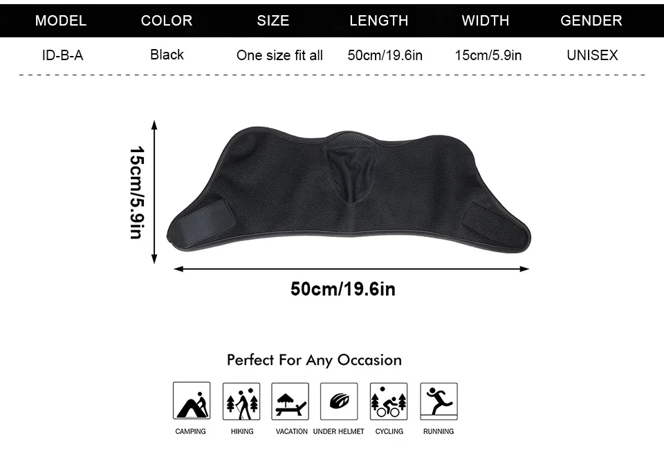 Mode Winter Thermo Sturmhaube Vollgesichtsmaske Skifahren Hut Bandana Hut Winddicht Snowboard Schals Damen Herren Helm Kappe Schwarz – Detail 6