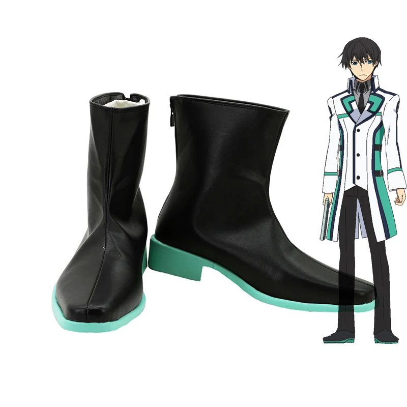 

The Irregular at Magic High School Mahouka Koukou no Rettousei Shiba Tatsuya Cosplay Shoes Boots Halloween Shoes for Women Men