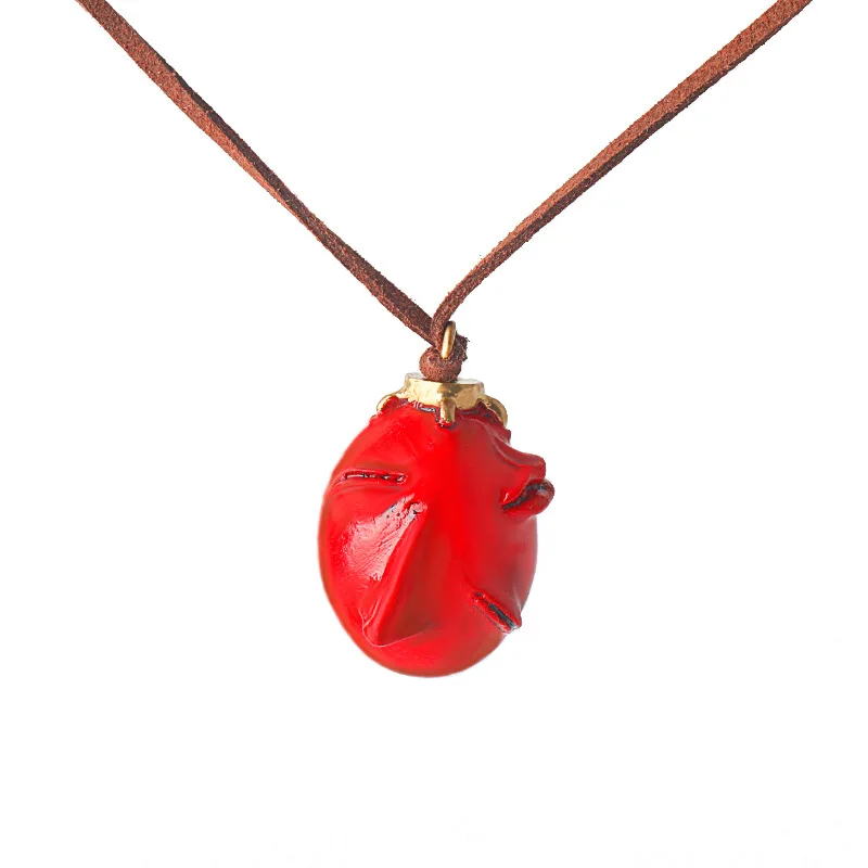 Anime Berserk Behelit Griffith Egg Of King Necklace The Golden Age Arc Pendant Cosplay Prop Jewelry Costume Accessories