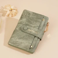 Baellerry New Fashion Women Short Wallets Zipper Coin Bags Top Quality Female Purse Coin Pocket Women's Detachable Card Clip