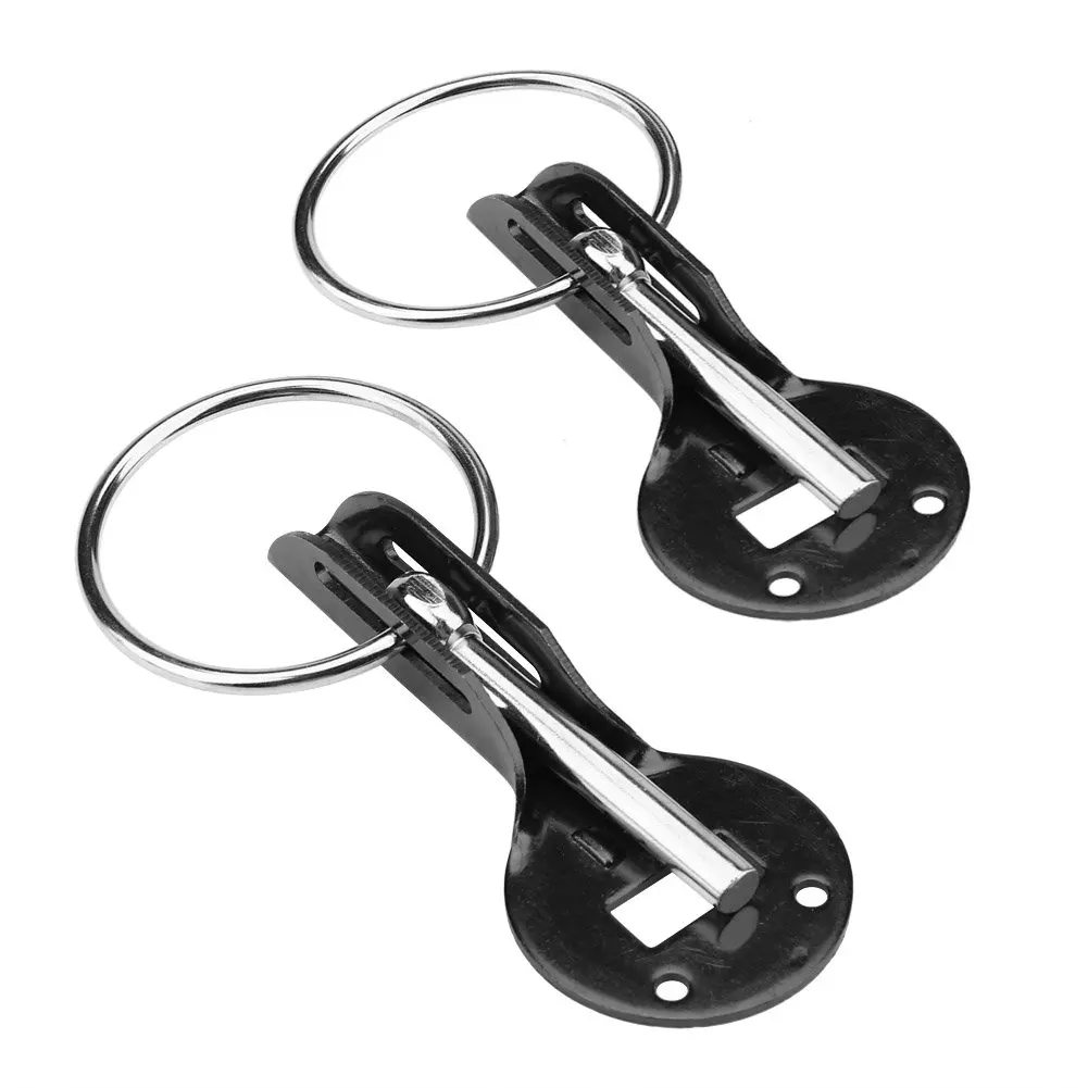 Perno Cofano In Lega Alluminio CNC - Kit Blocco Universale Per Auto, Colore Argento - Foto 6