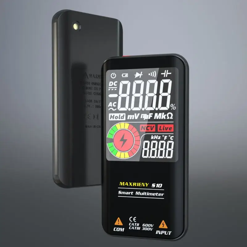 Smart Digital Multimeter Automatic Tester 3.5-inch Color Screen DC VC Voltage Detection NCV Capacitor Hertz Electrician Tools digital multimeter multimeter tester voltage meter tester voltage detector tester