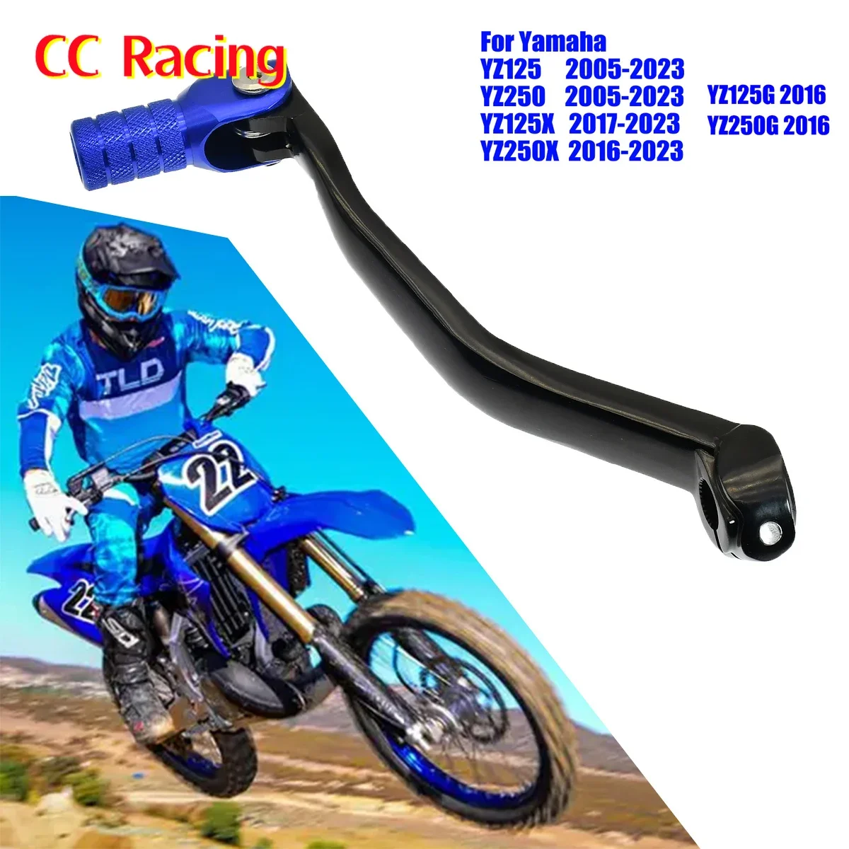 CNC 단조 기어 변속 레버 접이식 부품, 야마하 YZ250 YZ125 YZ 125 250 2005-2023 오토바이, FANTIC XX125 XX250 XE125