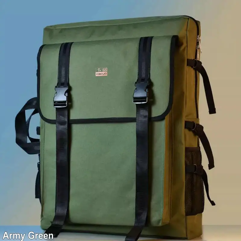Matériel Artiste Portable Sac Portefeuille Artistique YILWPV 50x70cm | Toile épaisse A2 | Protection œuvres D'art | Transport Facile Rangement œuvre