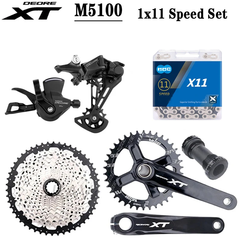 M51001x11SpeedSetBikeShifterRearDerailleursWithXTCrankX11