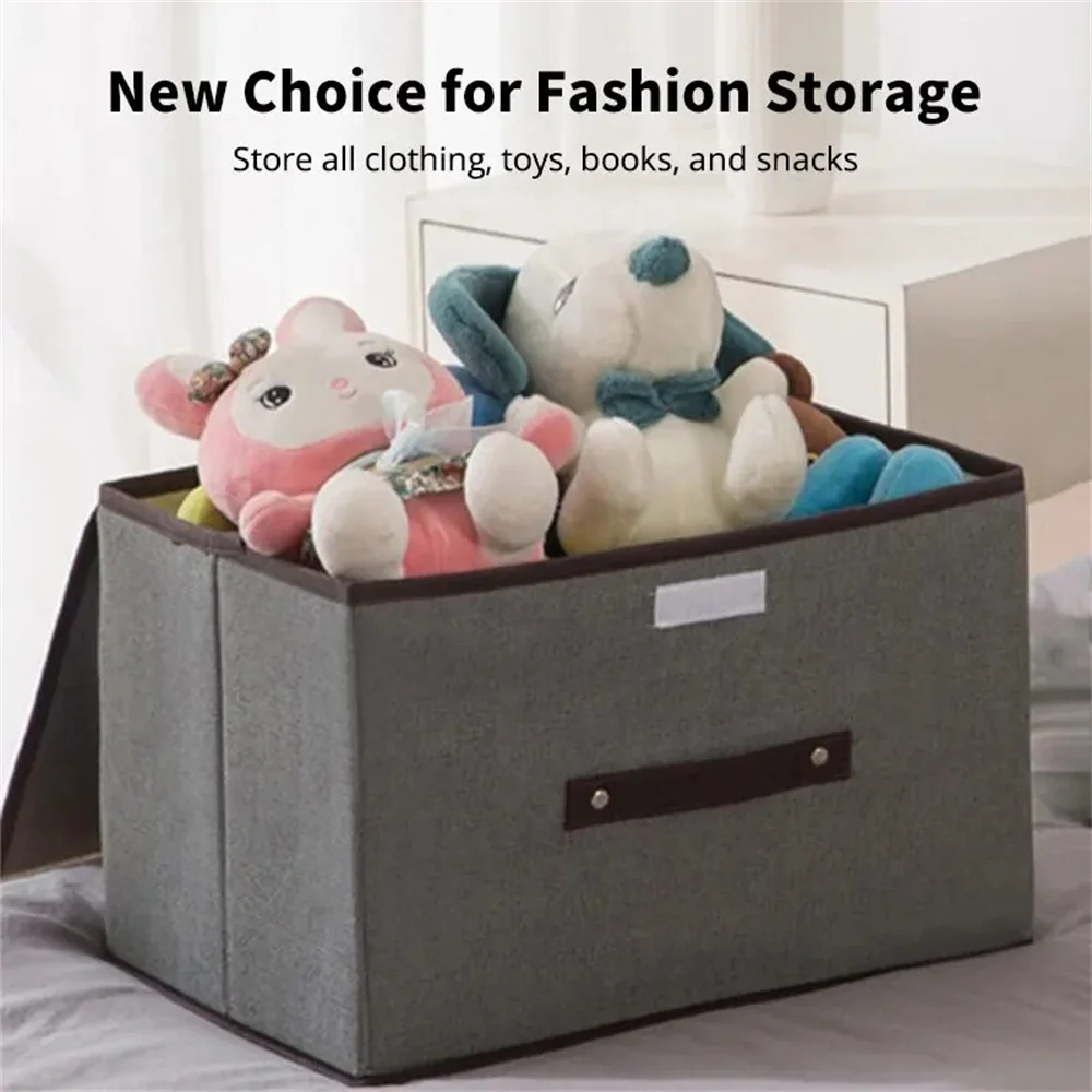 Fold Non Woven Fabric Storage Box Gray Home Supplies Clothing Underwear Sock And Kid Toy Storage Organizer Cosmetics 3