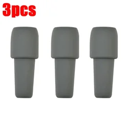Premium Red Wine Bottle Stopper with Soft Silicone Double Seal (Grey - 3pcs set)