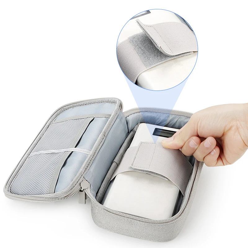 Travel Organizer Portable USB Flash Drives Accessories Case Dustproof Cord Apple iPhone Samsung Phone Electronic Storage Bag