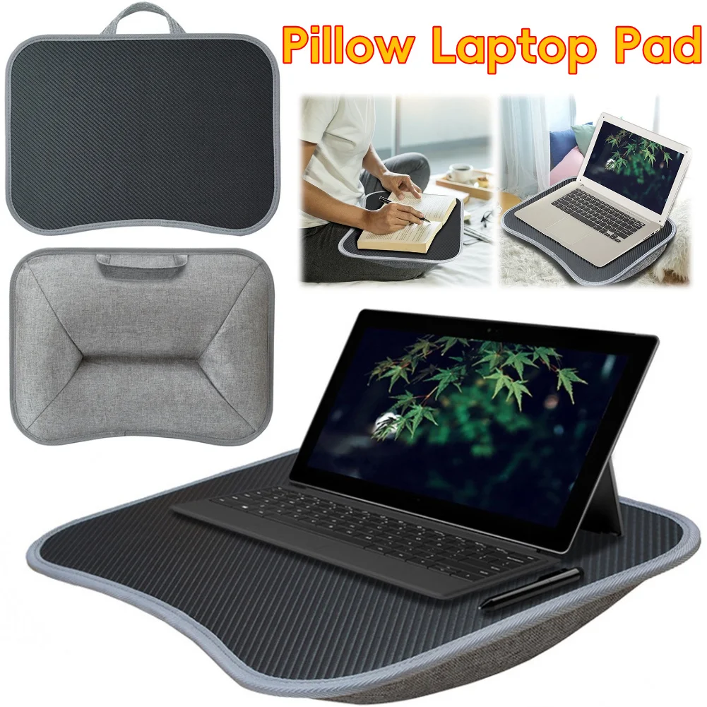 Laptop Lap Desk with Soft Pillow Cushion Portable Laptop Desk Multifunctional Laptop Desk for 13-15Inch Laptops