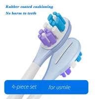 4/6pcs Metal Free Toothbrushes Head Suitable for USMILE all Series Models Vacuum Packaging Fading Bristles 2